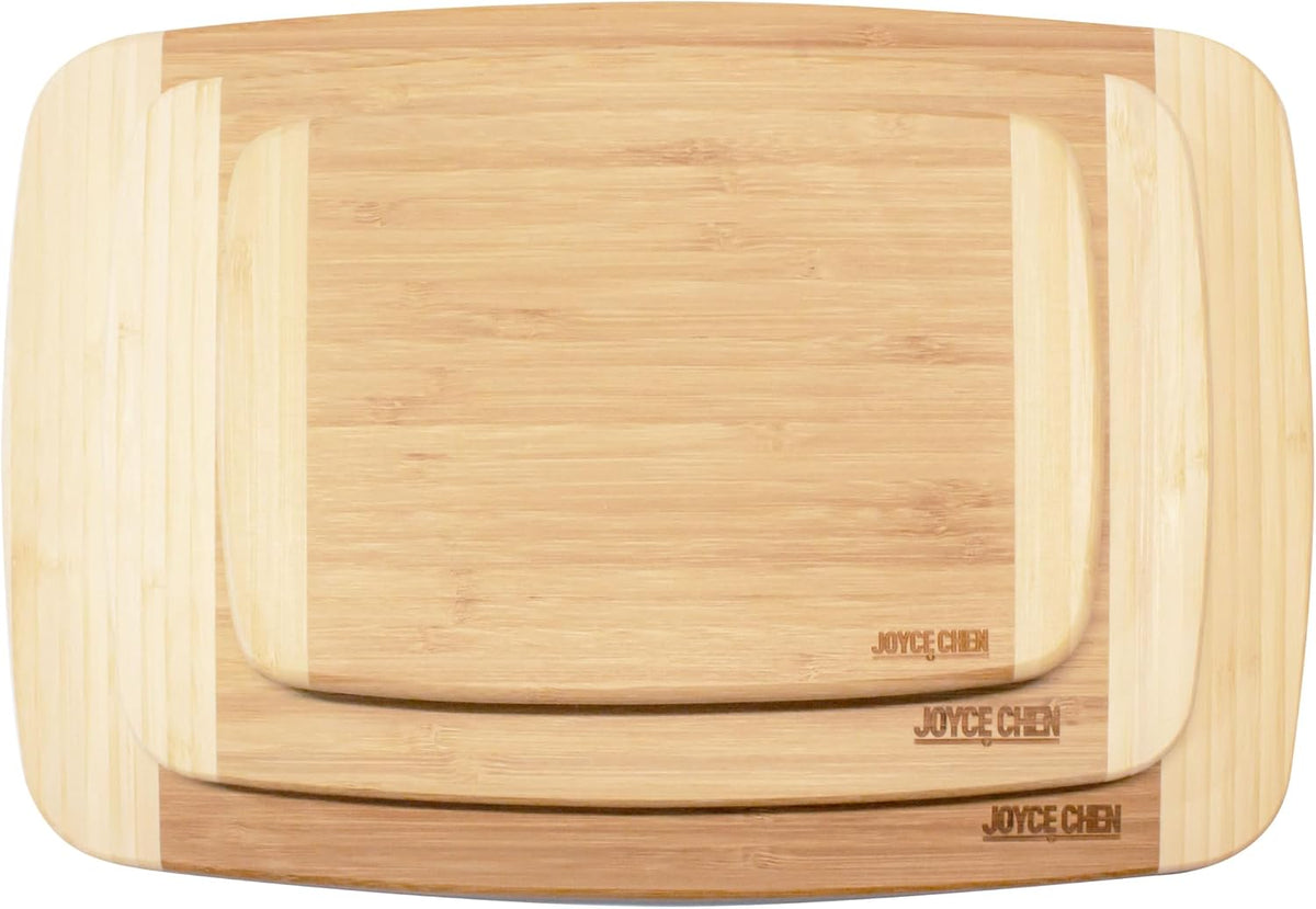 Joyce Chen Burnished Bamboo Cutting Board Set – 3 Piece