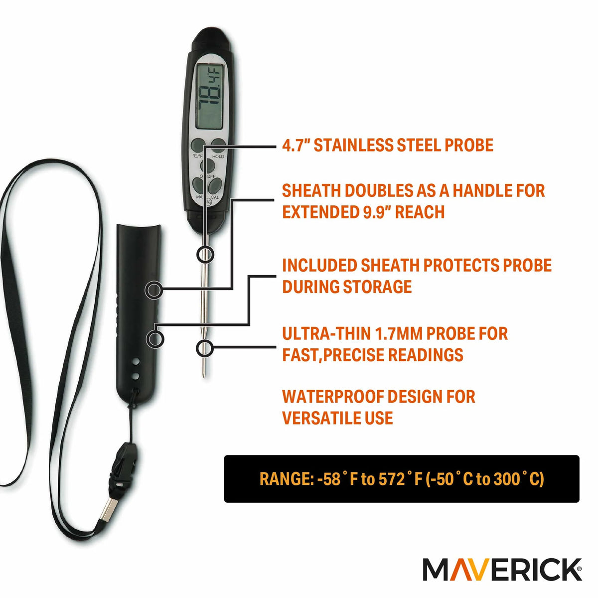 Maverick Fast Read Digital Probe Thermometer
