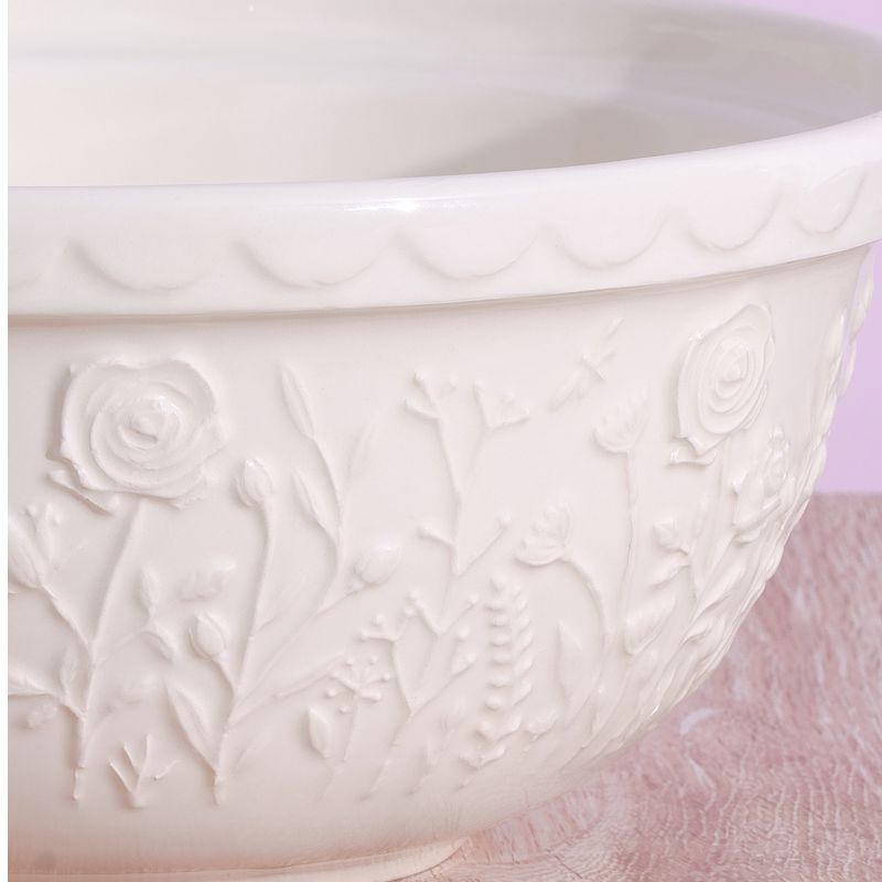 Mason Cash Meadow Mixing Bowl 11.75-Inch Cream