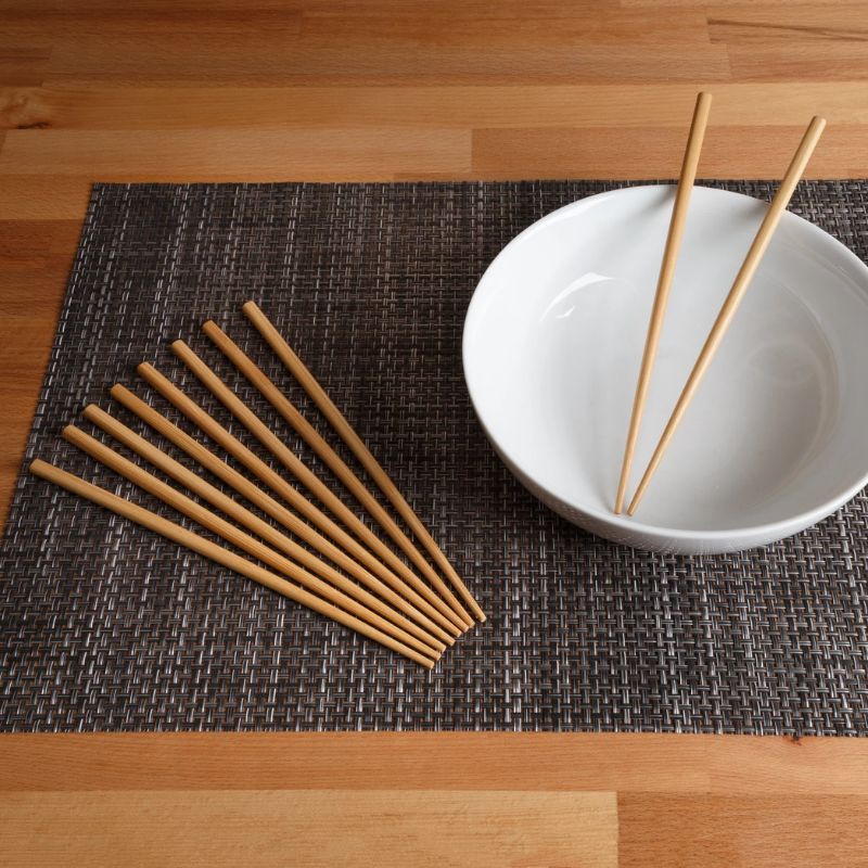 Joyce Chen Reusable Burnished Bamboo Chopsticks Set, 5 Pair Joyce Chen by Kitchen Niche