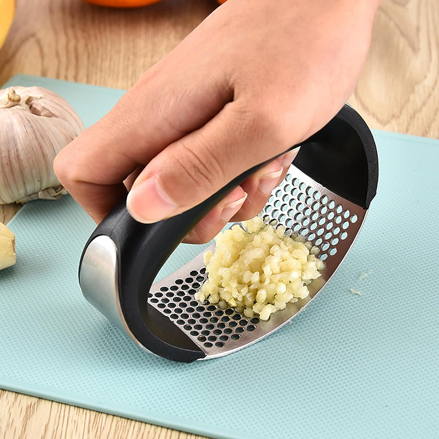 Fox Run Stainless Steel Garlic Rocker Press