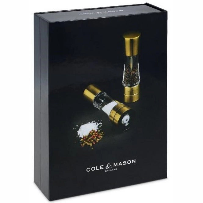 Cole & Mason Derwent Salt & Pepper Mill Gift Set – Matt Gold