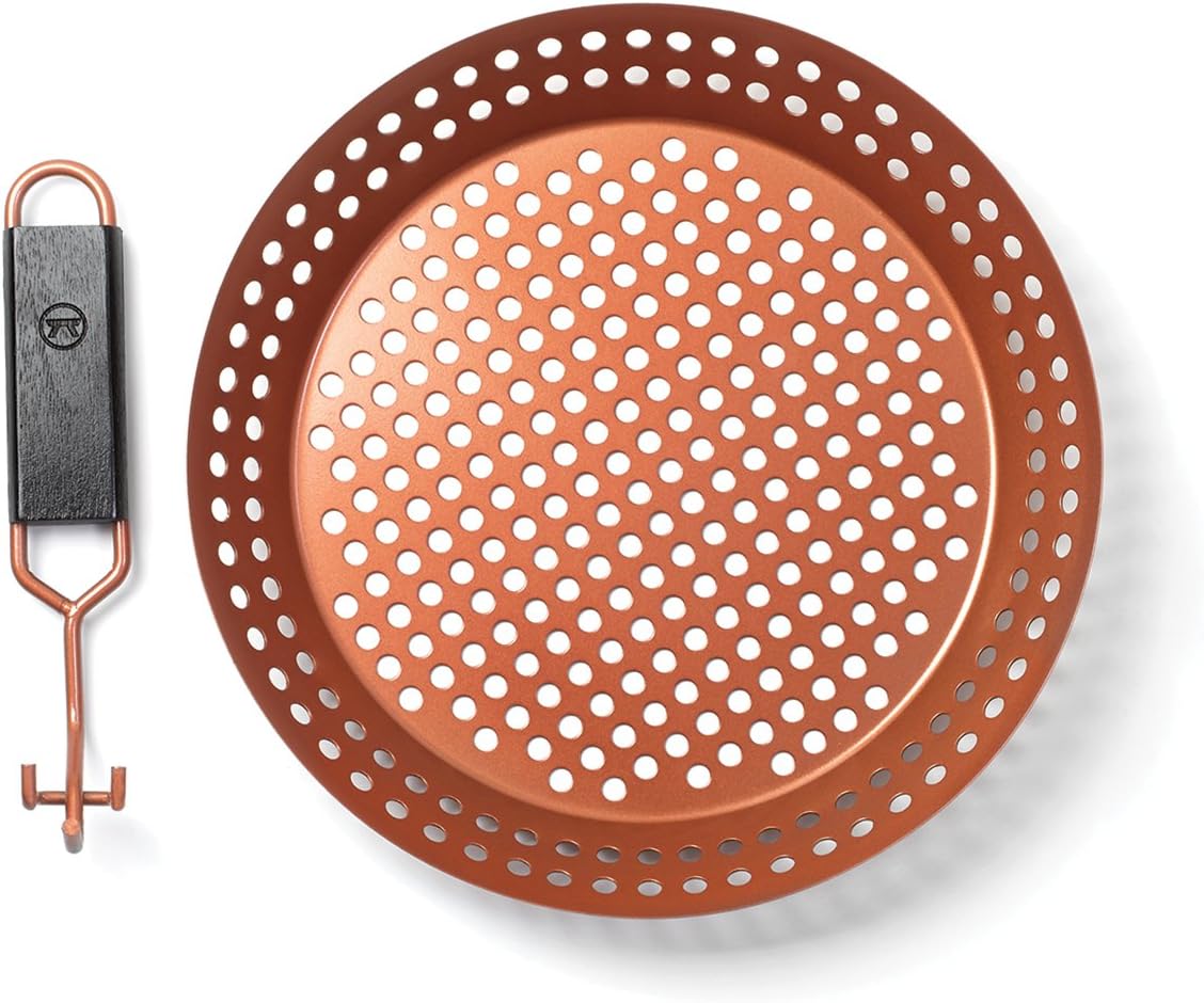 Outset Copper Nonstick Grill Skillet 12"
