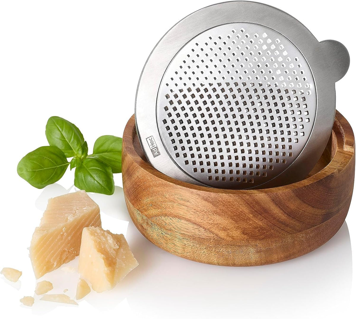 AdHoc CutnServe Fine Grater – Round – Stainless Steel