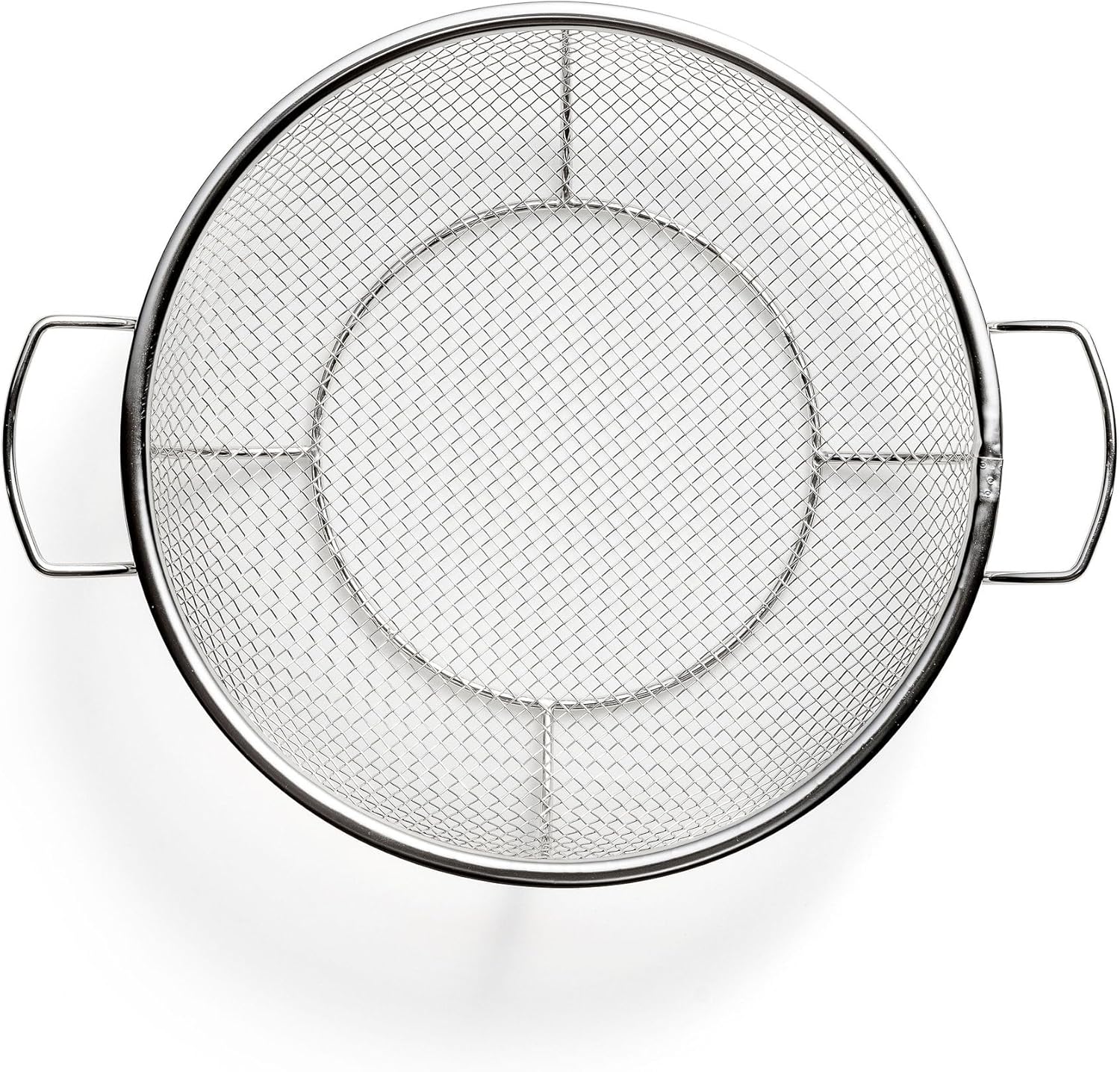 Outset Stainless Steel Round Shallow Grill Basket