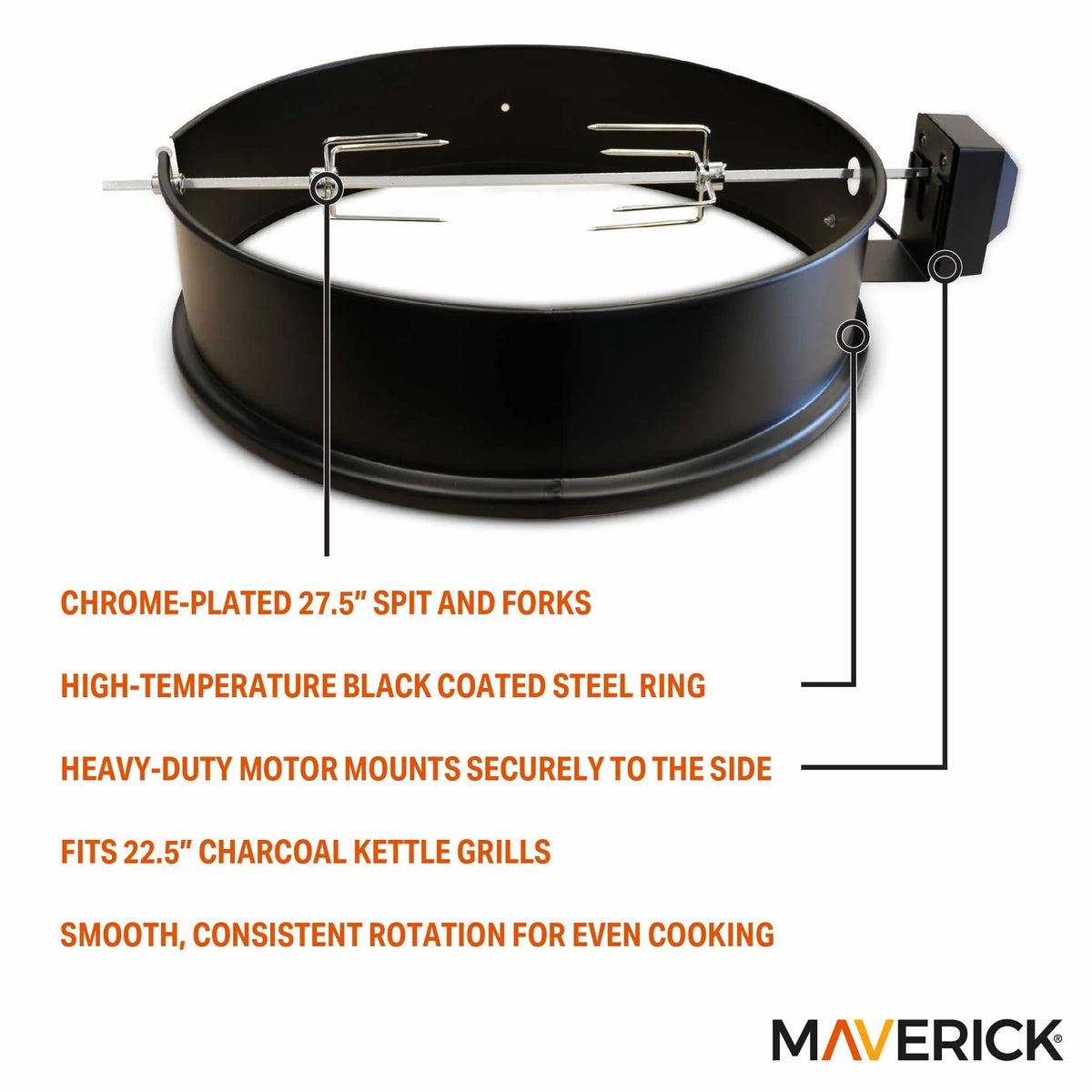 Maverick Motorized Rotisserie Ring Kit