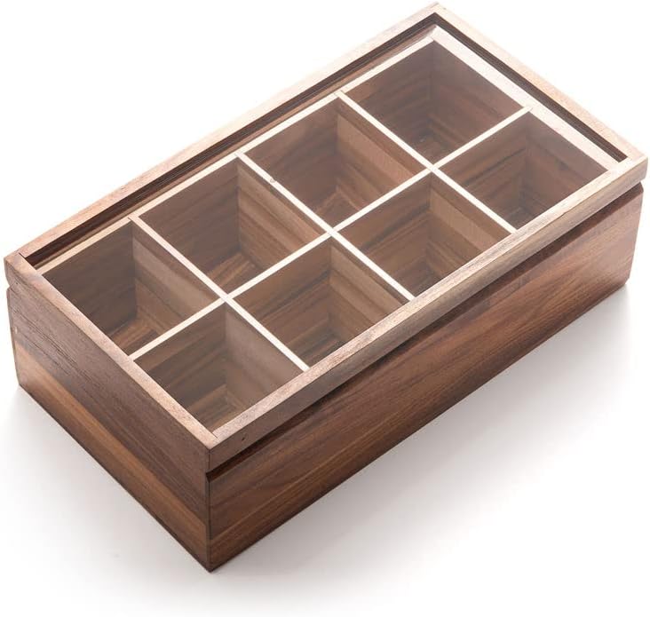 Ironwood Cornwall Tea Storage Box with Acyrlic Window