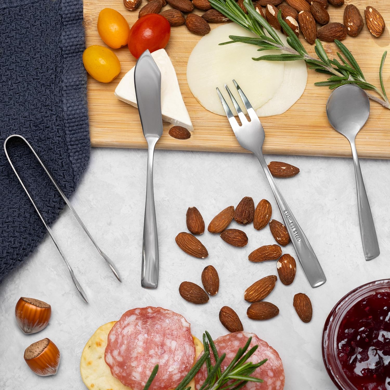 Ironwood Stainless Steel Charcuterie Serving Set
