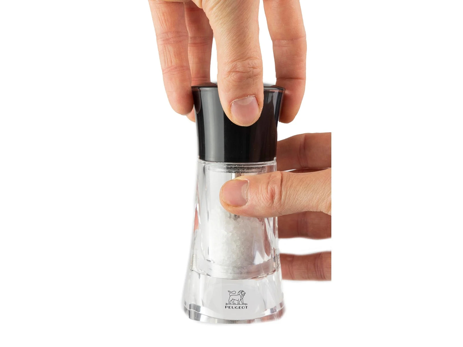 Peugeot Oléron/Molène Salt Mill – Black Acrylic – 12 cm