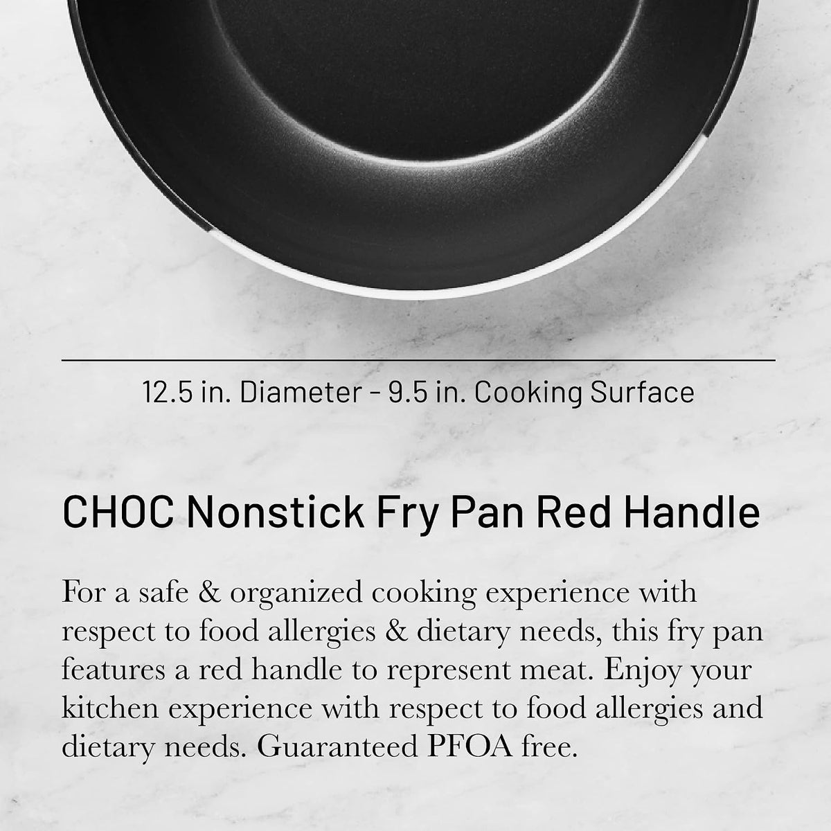 De Buyer Choc Round Non-Stick Fry Pan with Red Handle – 32 cm