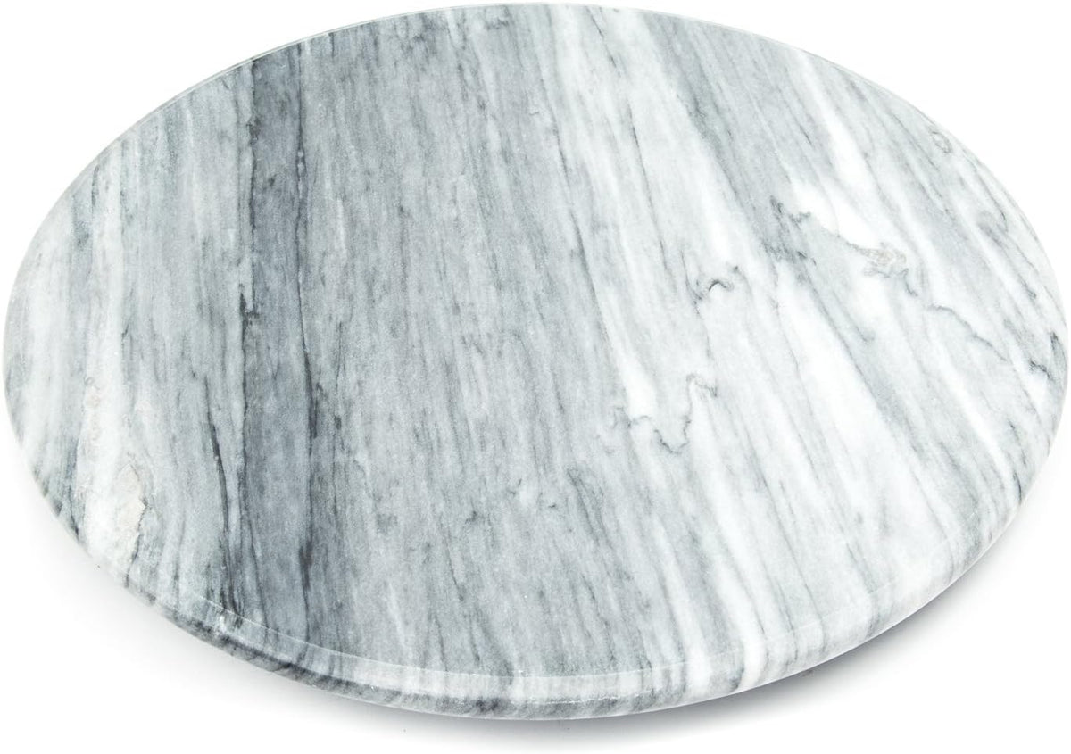 Fox Run White Marble Lazy Susan