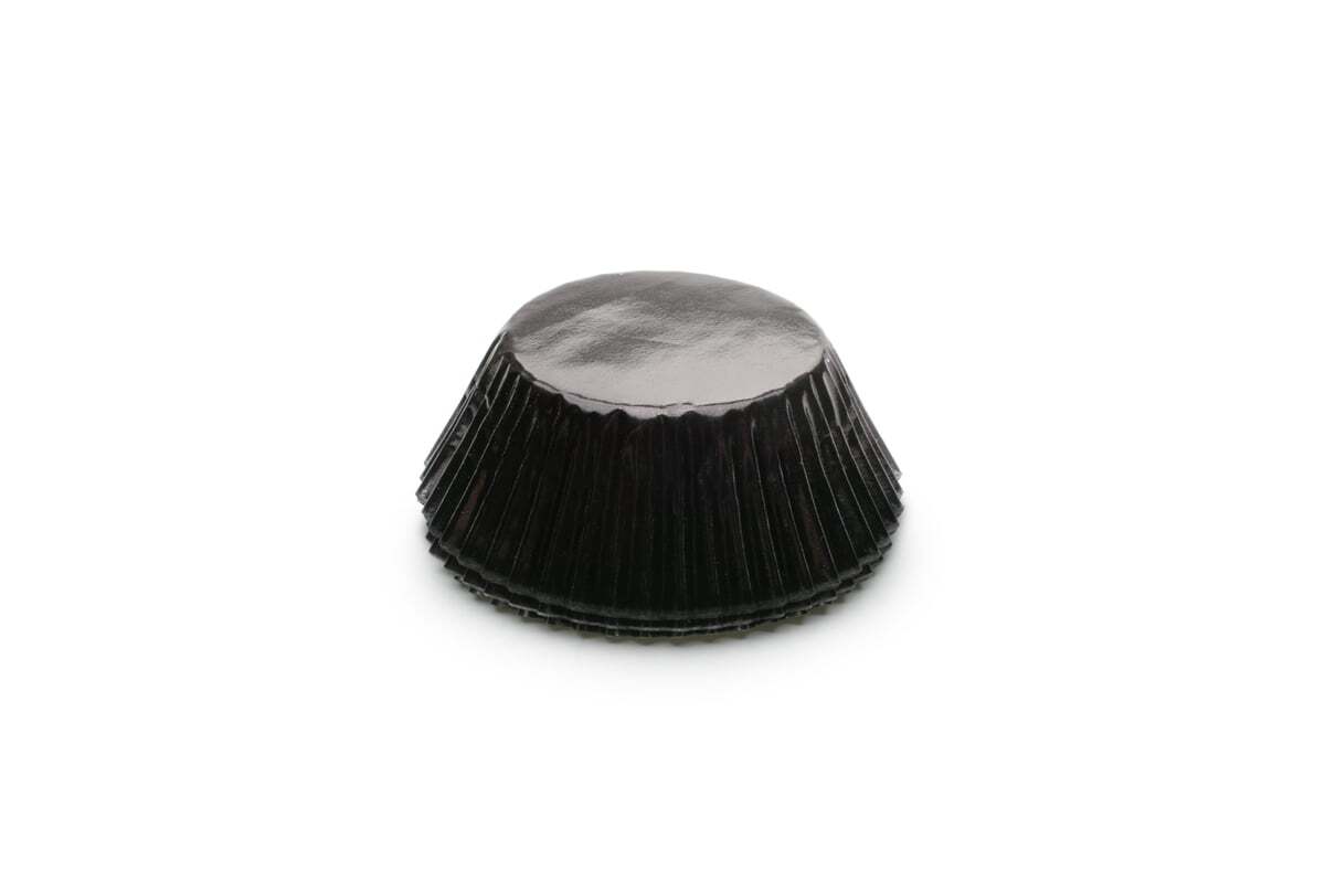 Fox Run Black Foil Baking Cups, Set of 32