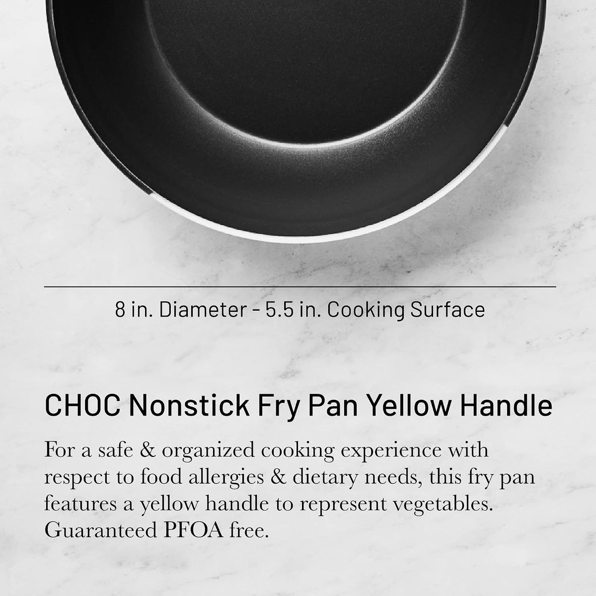 De Buyer Choc Round Non-Stick Fry Pan with Yellow Handle – 32 cm