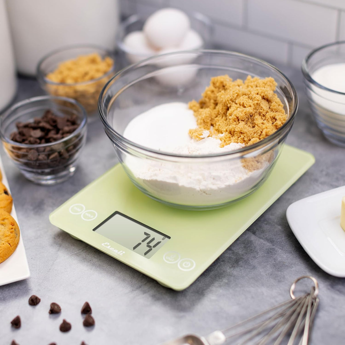 Escali Arti Classic Glass Digital Scale – Classic Green