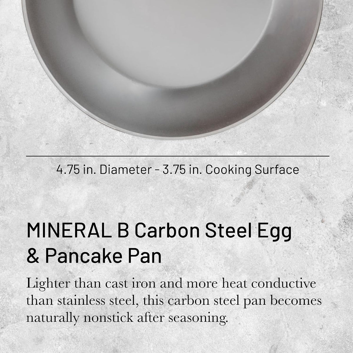 De Buyer Mineral B Element Steel Blinis Pan – 12 cm