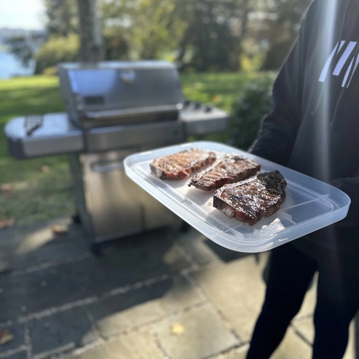 Outset Grill Prep Station with Lid – 15" x 10"