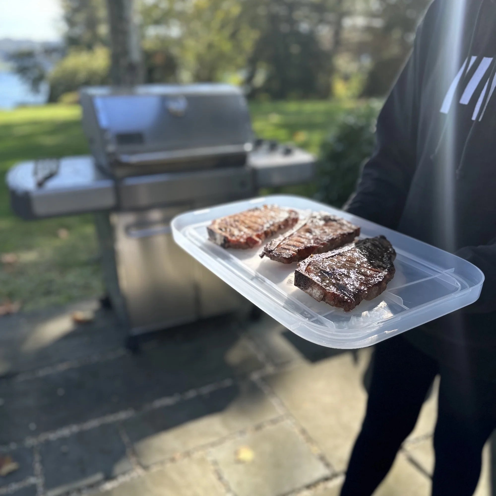 Outset Grill Prep Station with Lid – 15" x 10"