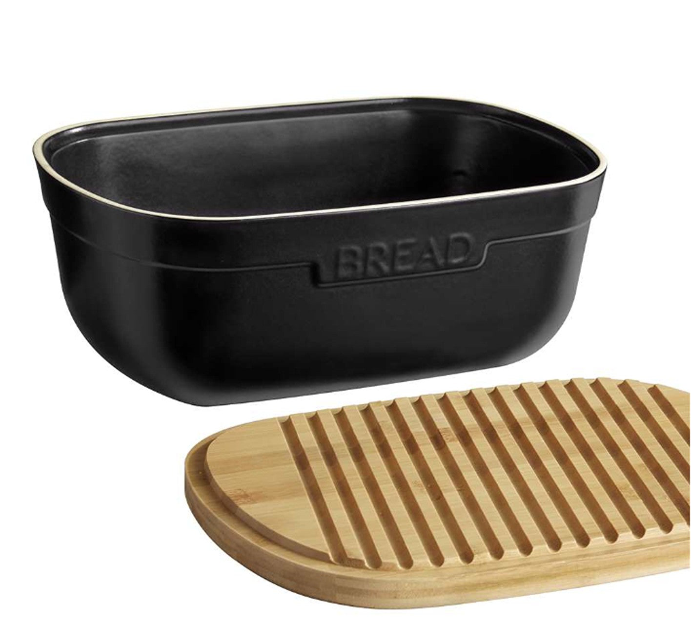 Emile Henry Bread Box Truffle Black