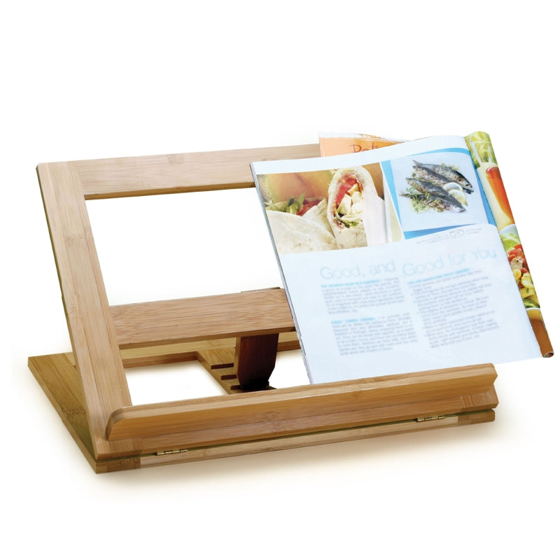 Natural Living Bamboo Cookbook Holder