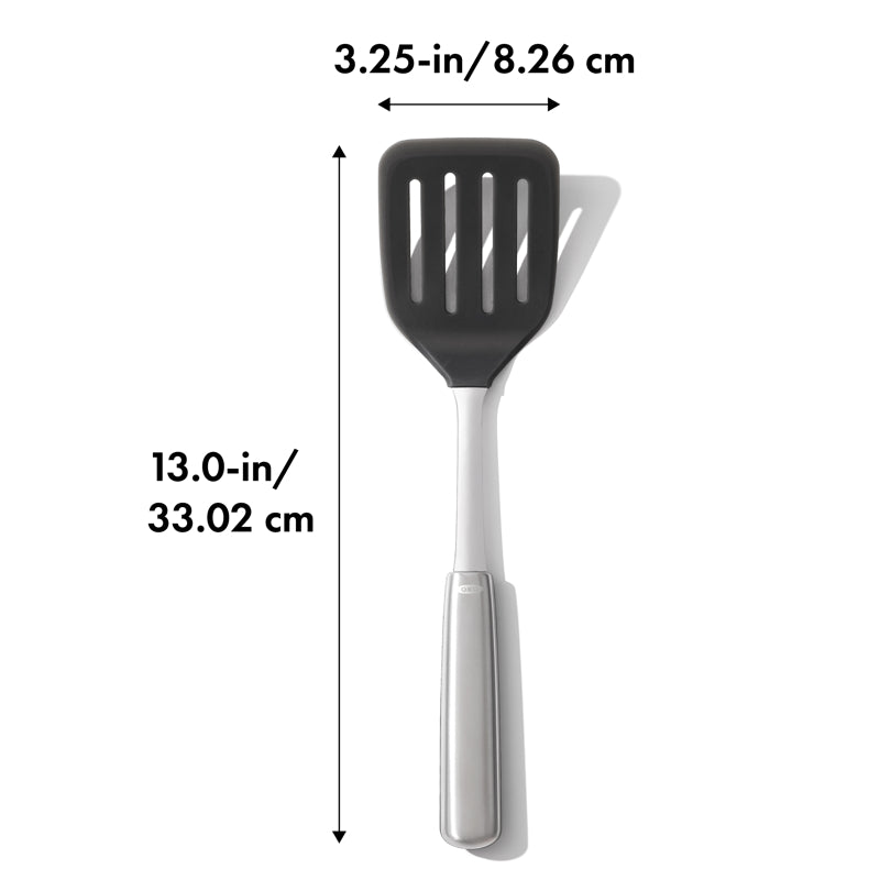 OXO Steel Slotted Silicone Turner