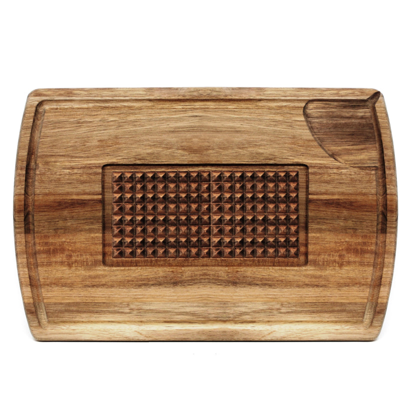 Natural Living Acacia Wood Carving & Cutting Board