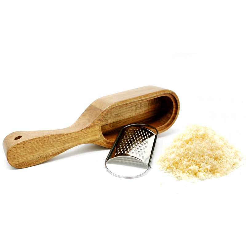 Natural Living Acacia Wood Cheese Grater Set