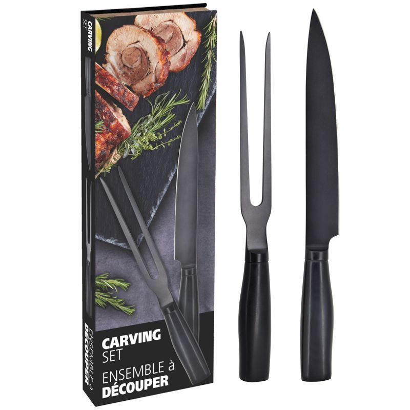 Natural Living Carving Knife and Fork Set
