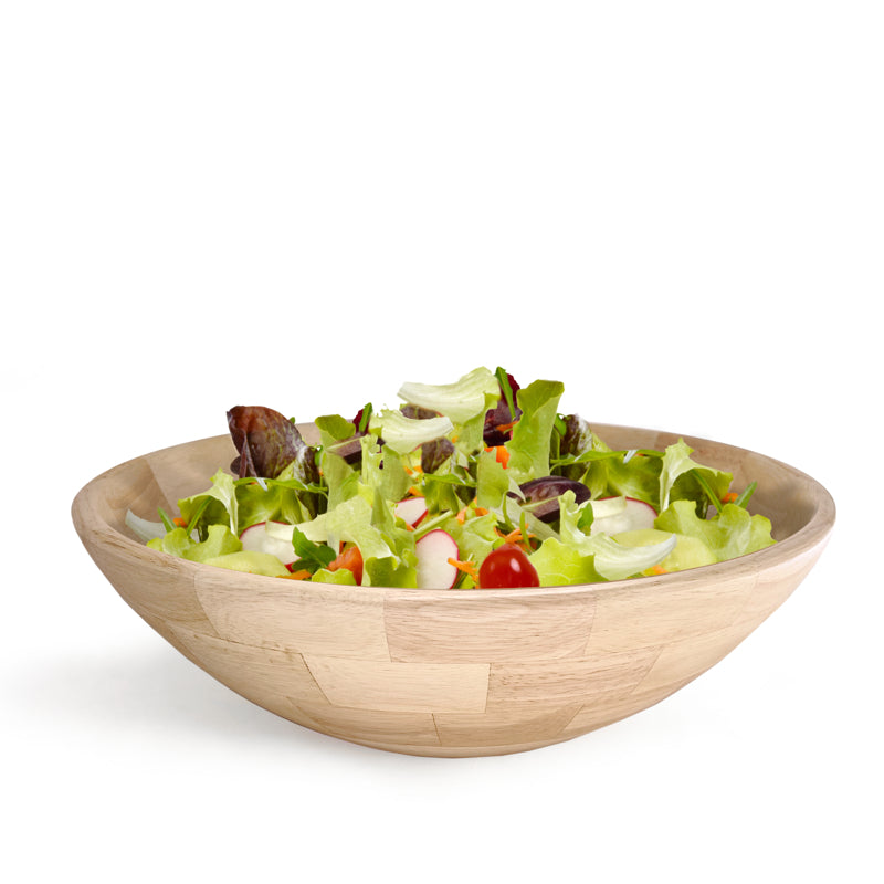 Natural Living Large Hardwood Salad Bowl