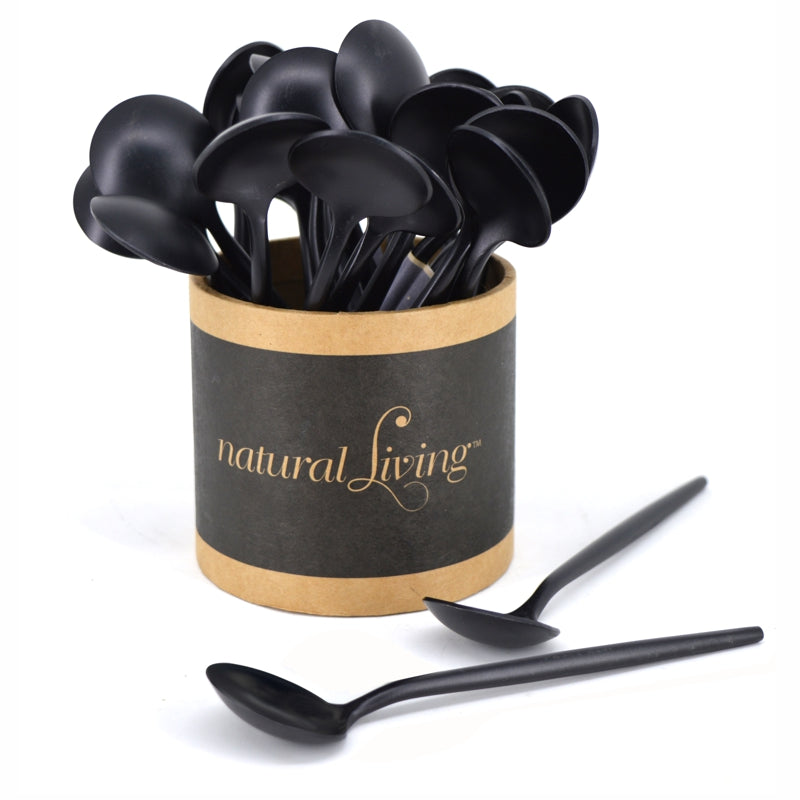 Natural Living Small Black Spoon