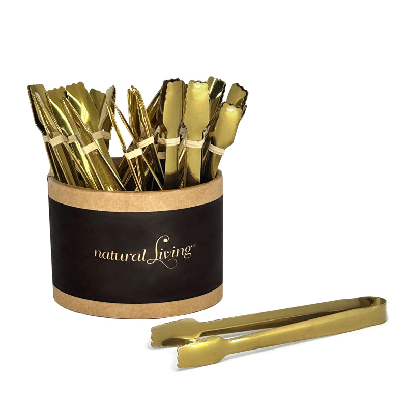 Natural Living Small Gold Tongs