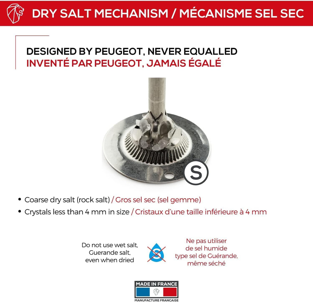 Peugeot Paris Select Graphite Salt Mill – 23 cm