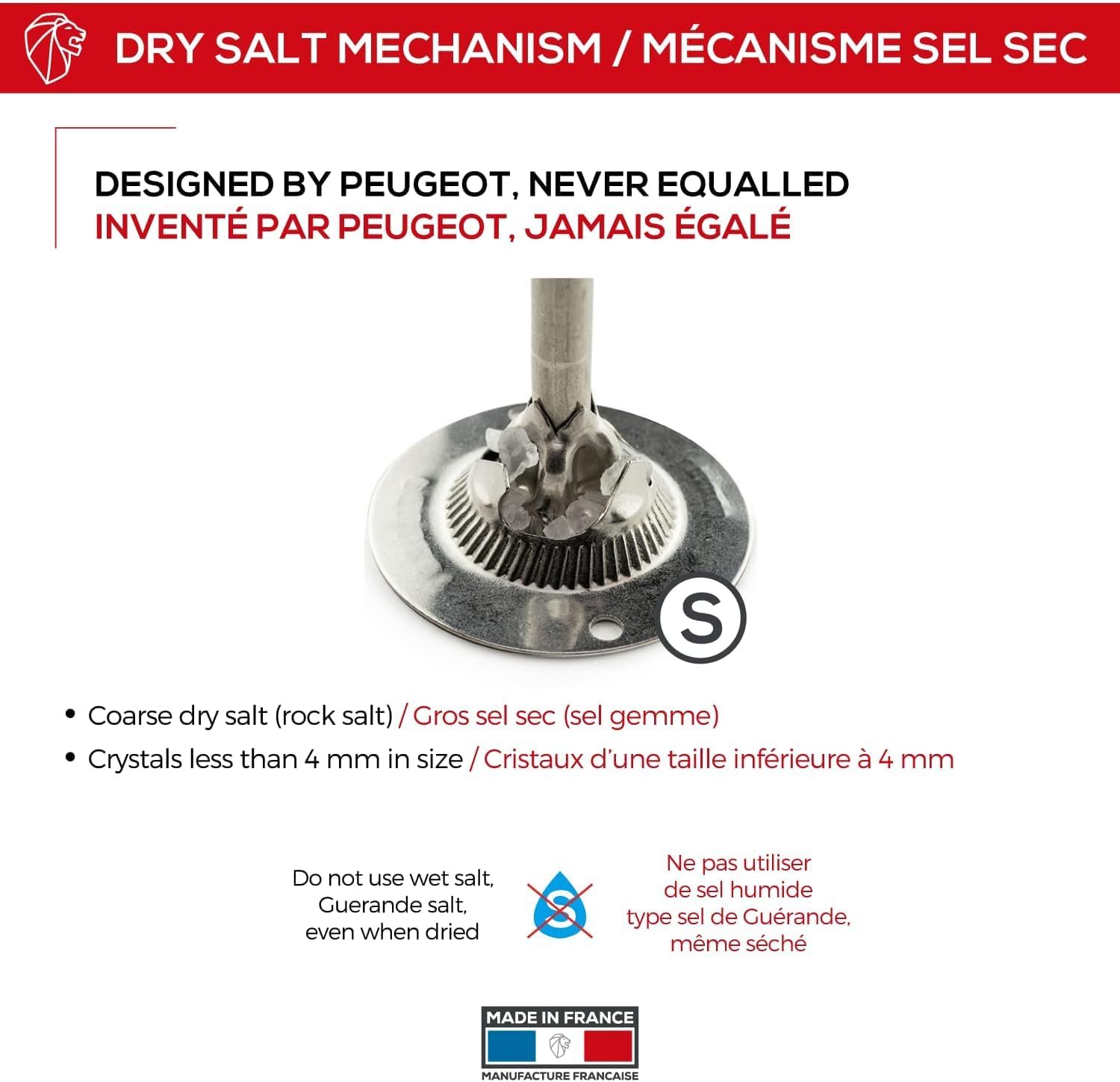 Peugeot Paris Select Graphite Salt Mill – 23 cm