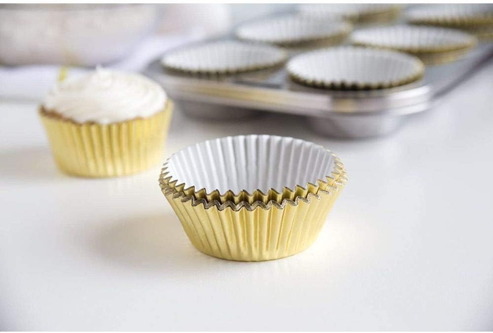 Fox Run Gold Foil Bake Cups - 32 Pack