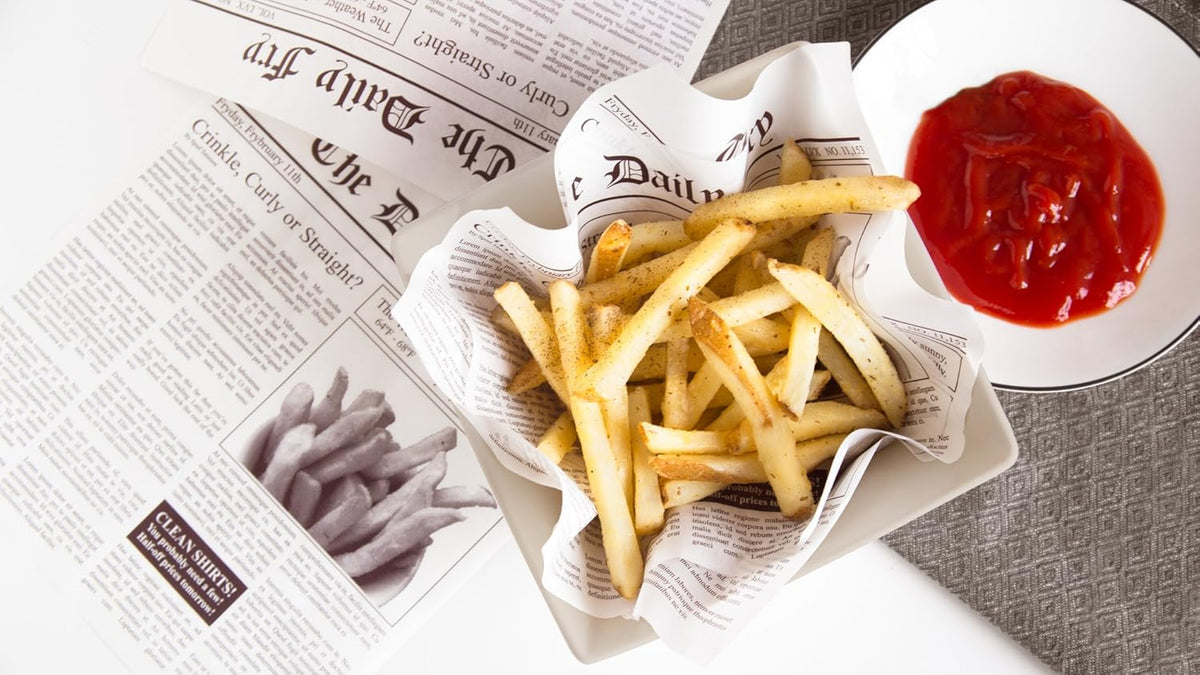 Fox Run Newsprint French Fry Paper