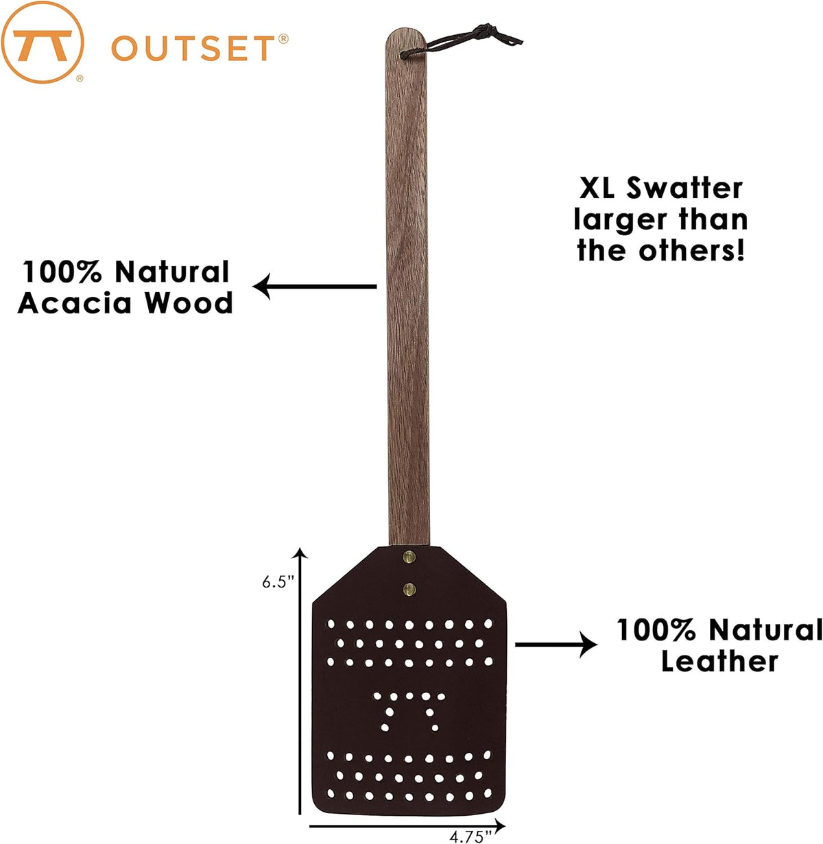 Outset XL Leather Fly Swatter