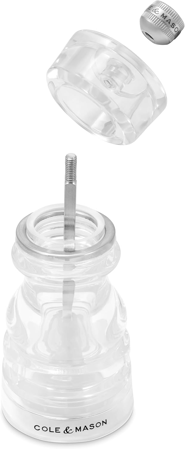 Cole & Mason London Salt Shaker and Pepper Mill Gift Set – Acrylic – 5" / 13 cm