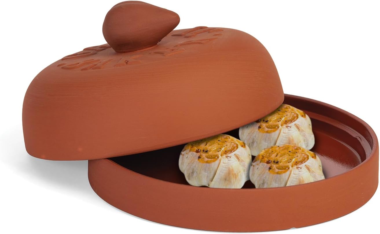 Fox Run 7" Terra Cotta Garlic Baker