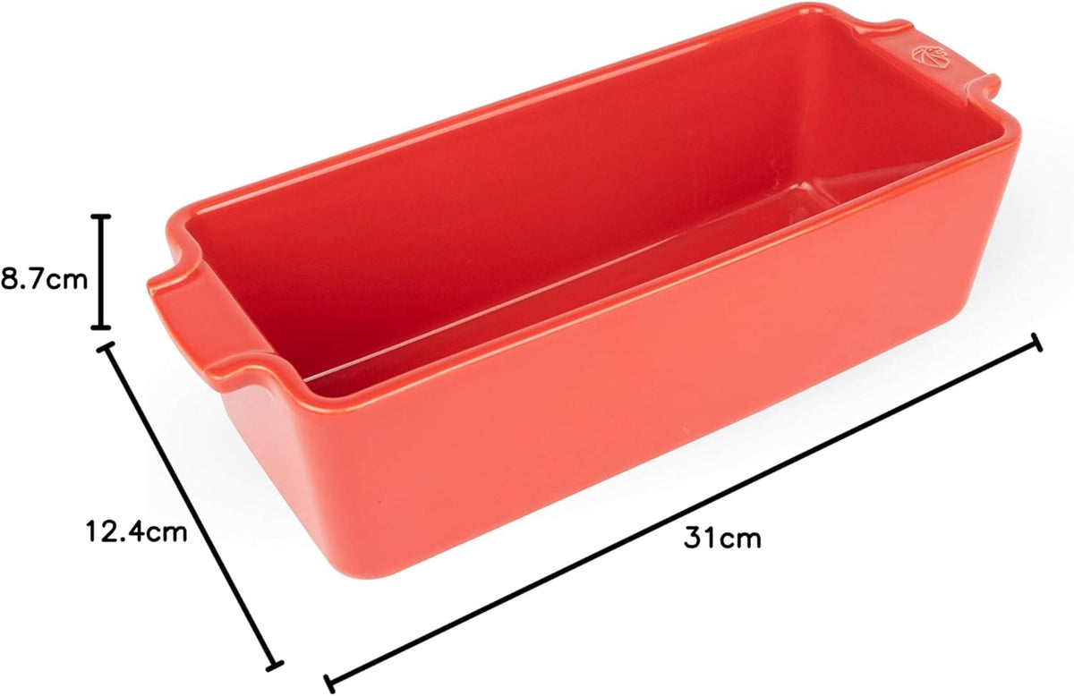 Peugeot Ceramic Loaf Pan – Red – 31 cm