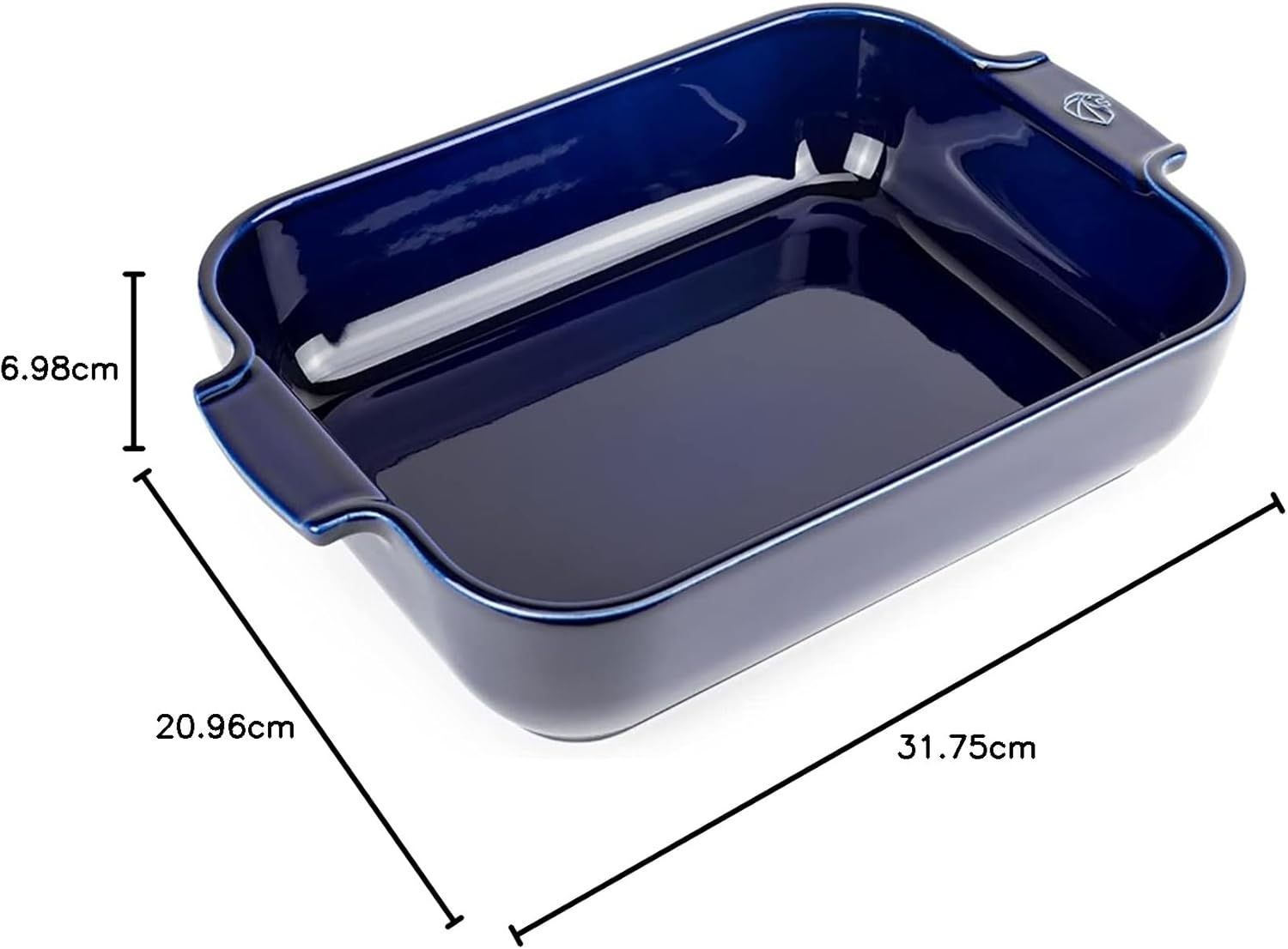 Peugeot Ceramic Baking Dish – Rectangular – Blue – 32 cm
