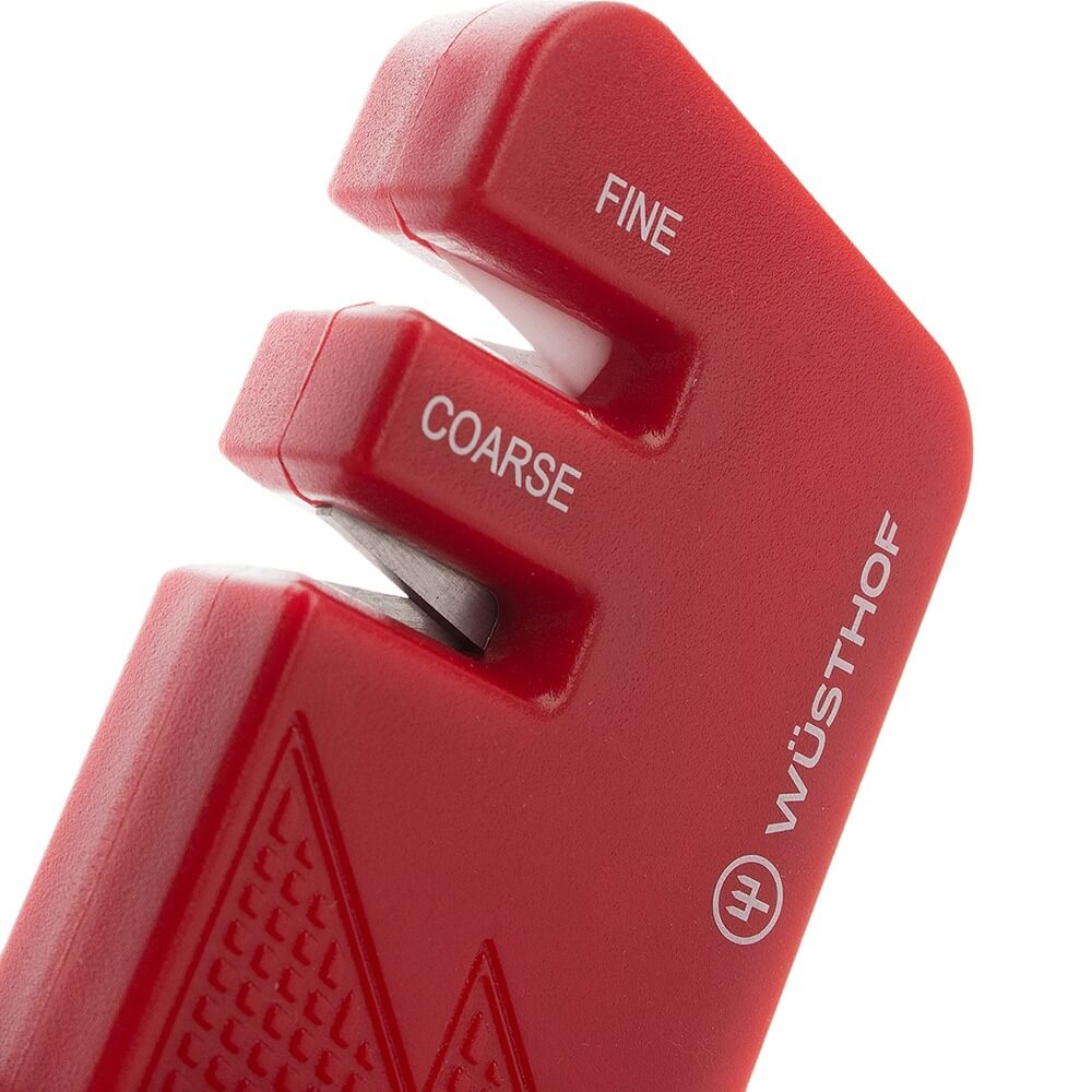 Wüsthof Mini Pull-Through Knife Sharpener - Red