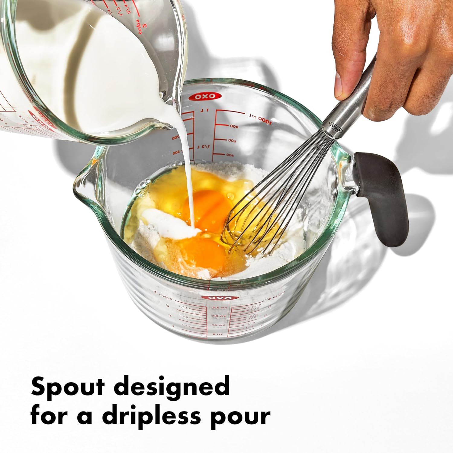Oxo Good Grips Glass Measuring Cup With Lid 2-Cup