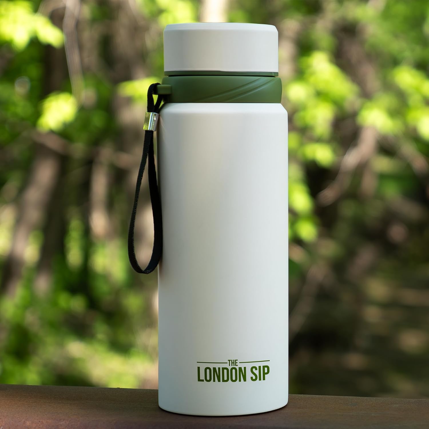 London Sip Tea Infuser Bottle – Safari Beige – 25 oz