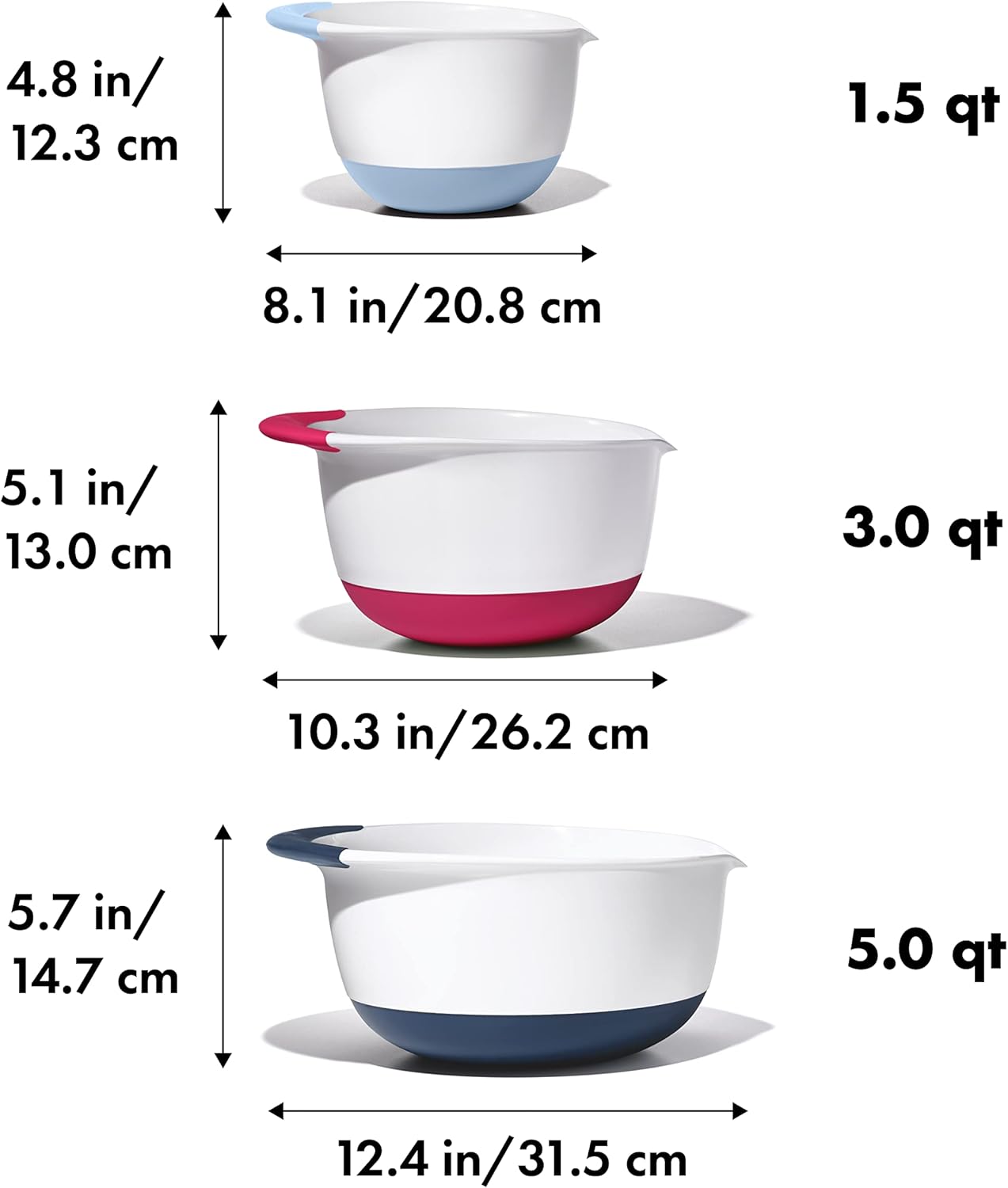 Oxo Good Grips Mixing Bowl Set of 3