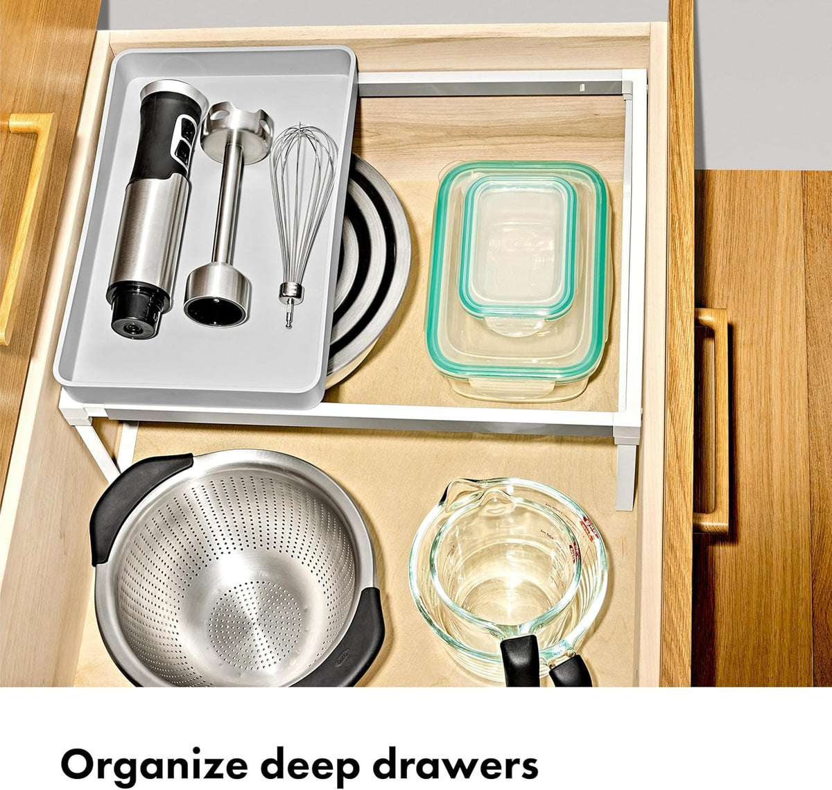 OXO Good Grips Adjustable Deep Drawer Organizer