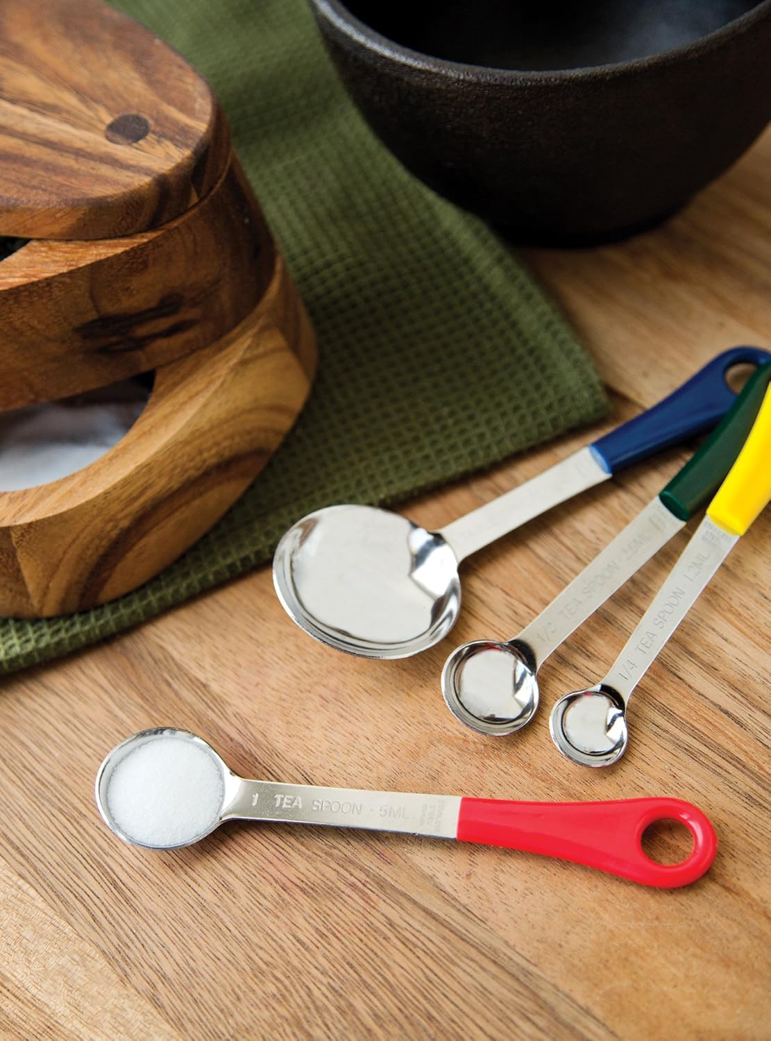 Fox Run Colored Stainless Steel Measuring Spoon Set