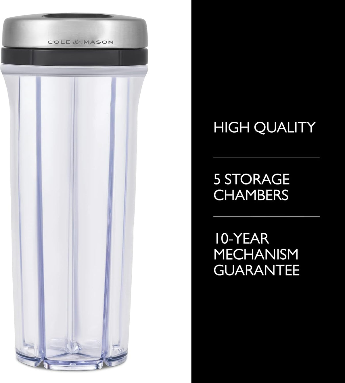 Cole & Mason Saunderton Spice Storage & Shaker – 8" / 20 cm