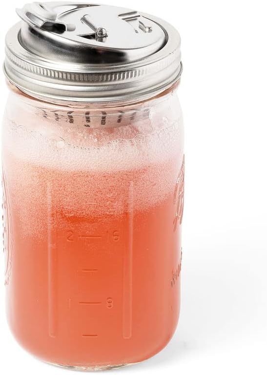 Jarware Wide Mouth Stainless Steel Drink Lid