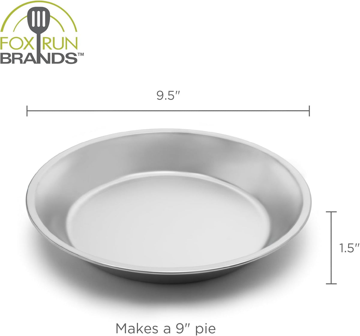 Fox Run Stainless Steel Pie Pan 9"
