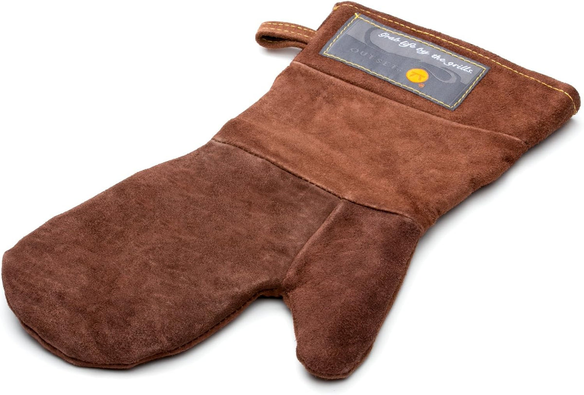 Outset Brown Leather Grill Mitt