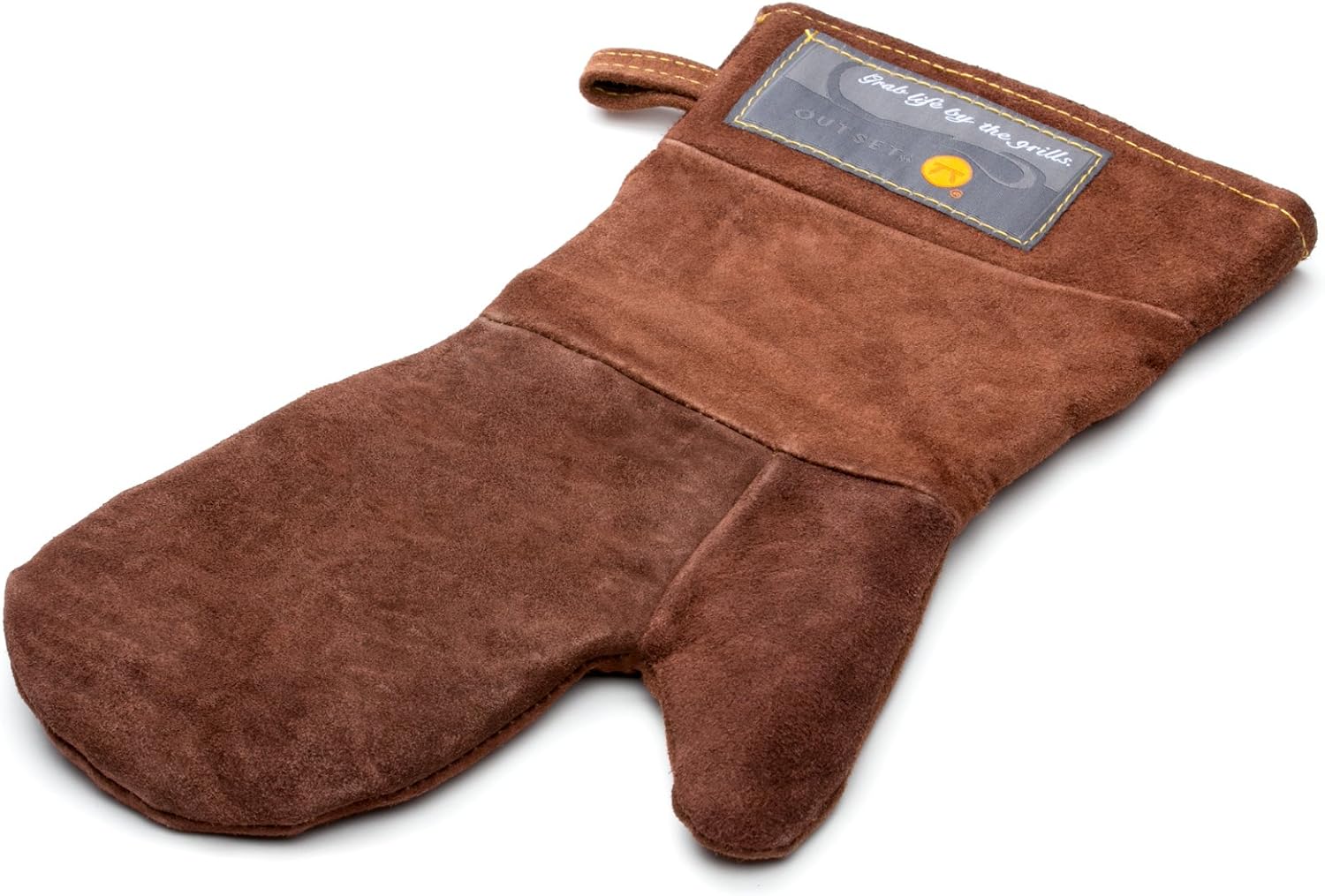 Outset Brown Leather Grill Mitt